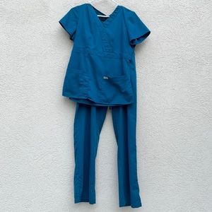 Greys Anatomy scrub set S/M teal